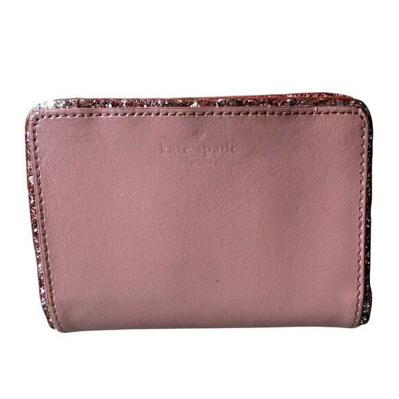 Kate Spade New York Tellie Bifold Wallet Seton Drive Dusty Peony Women’s - Picture 1 of 12